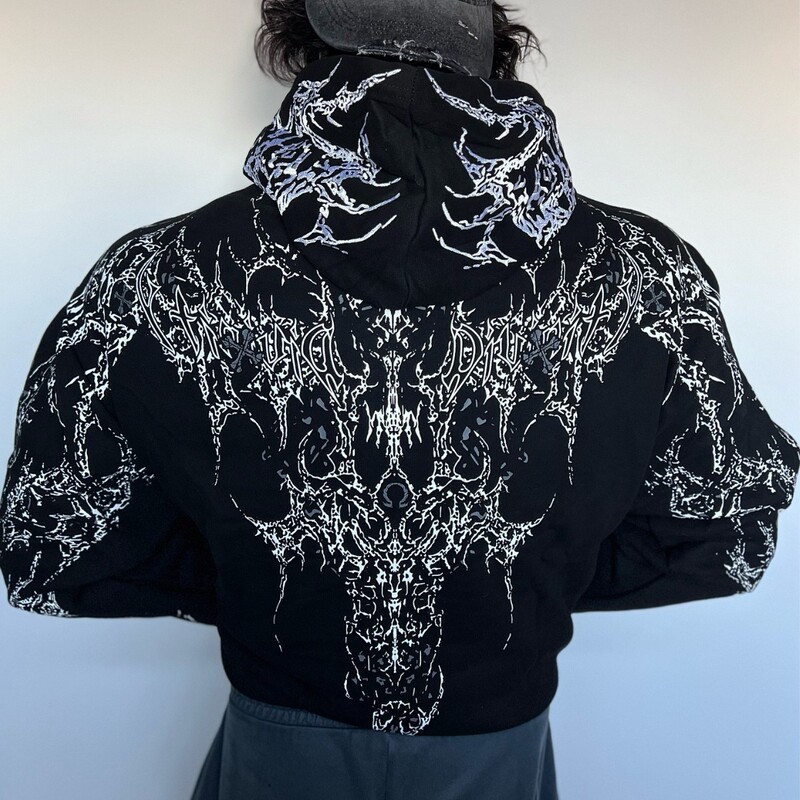 Breathedivinity American Street Bd Sports Fitness Loose Large Size Printed Terry Hooded Sweatshirt