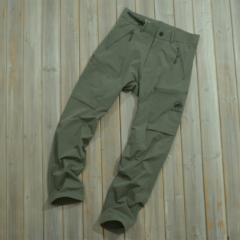 Mammoth Autumn Outdoor Sports Pants for Men and Women, Thin Workwear Hiking Pants, Breathable Softshell Loose Casual Long Pants Trendy