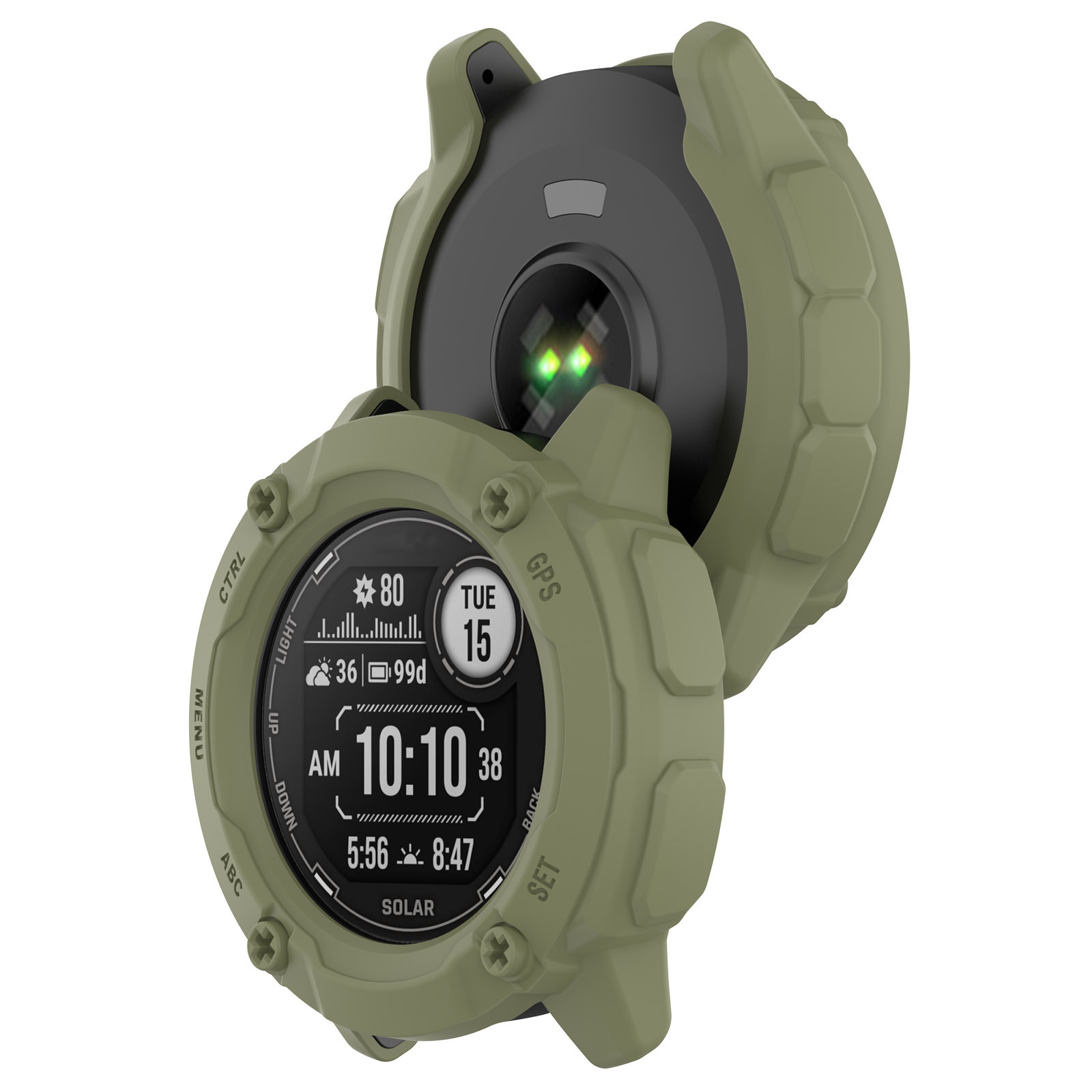 Suitable for Garmin instinct 2X protective case. Garmin Instinct 2X skeletonized armor watch case undefined