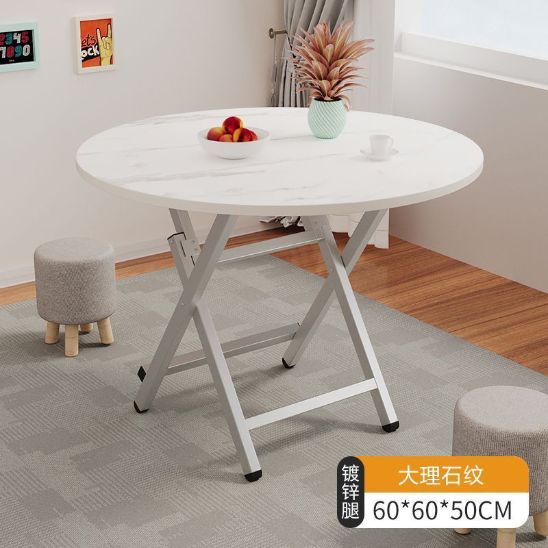 Mesa plegable, mesa de comedor, hogar, mesa de comedor simple multifuncional, casa de alquiler, puesto portátil al aire libre, mesa pequeña para cenar