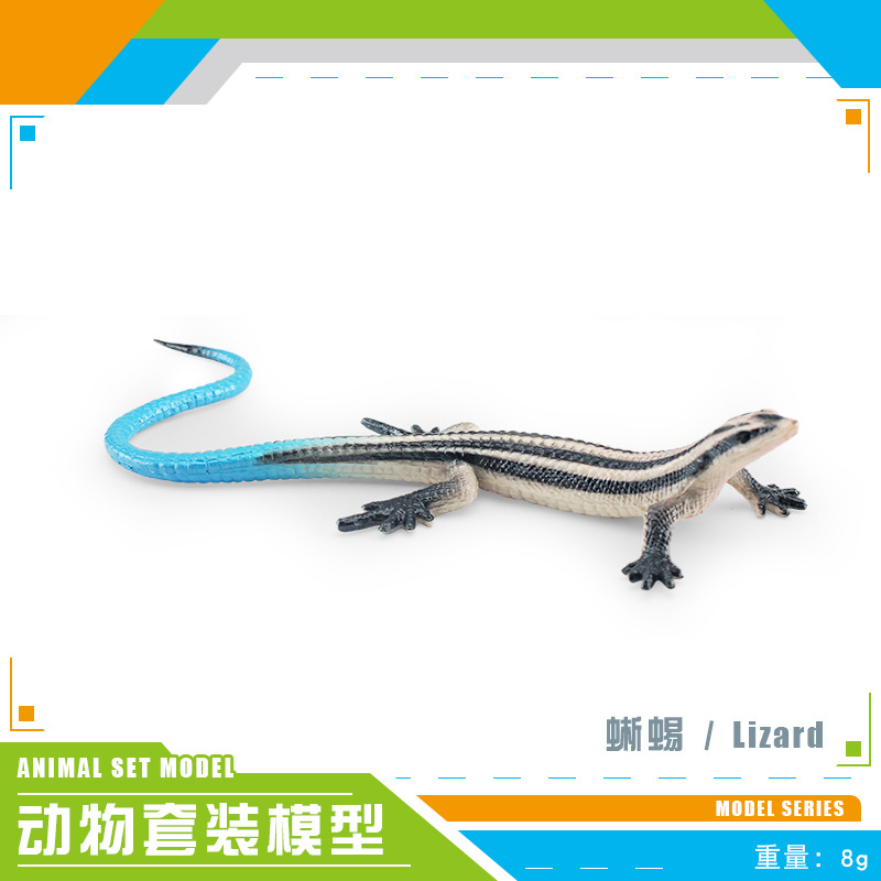 Simulación transfronteriza reptil anfibio camaleón lagartos bipedos serpiente lagartos de hierba modelo de decoración de hechizo de decoración estática