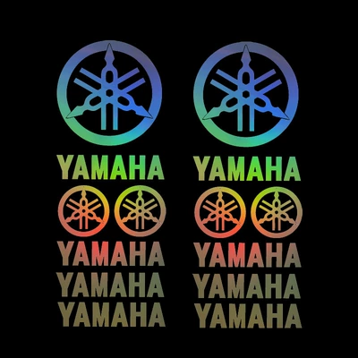 Sales Wholesale Hollow-Out Car Stickers: Other Automotive Exterior Supplies - yamaha-long-strip-set-style-1-colorful-gradient-2-pictures