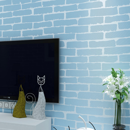 Chinese imitation brick pattern brick wallpaper 3D clothing store living room restaurant bar cafe barber shop