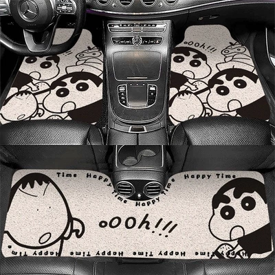 Universal Foot Pad universally sized, durable and non-slip, with a - black-and-white-crayon-shin-chan-car-mat-5060cm-front-row-wire-loop