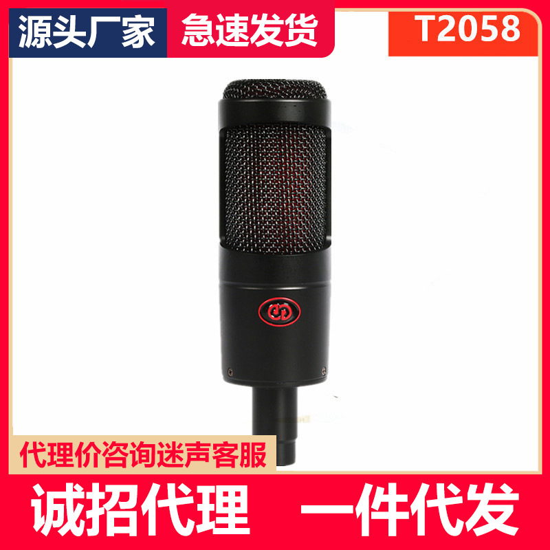 Senran T2058 Condenser Microphone Mobile Phone Computer Kuaishou Douyin Anchor Singing Host Live Recording Microphone