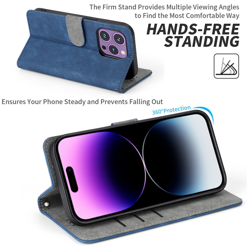 Compatible With A35/A55 ZTE Blade A55 Phone Anti-theft Swipe Leather Case_voghion.com