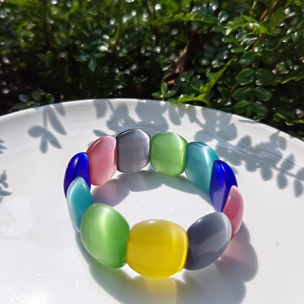 22*18mm 사이즈의 캣츠아이 혼합 색상