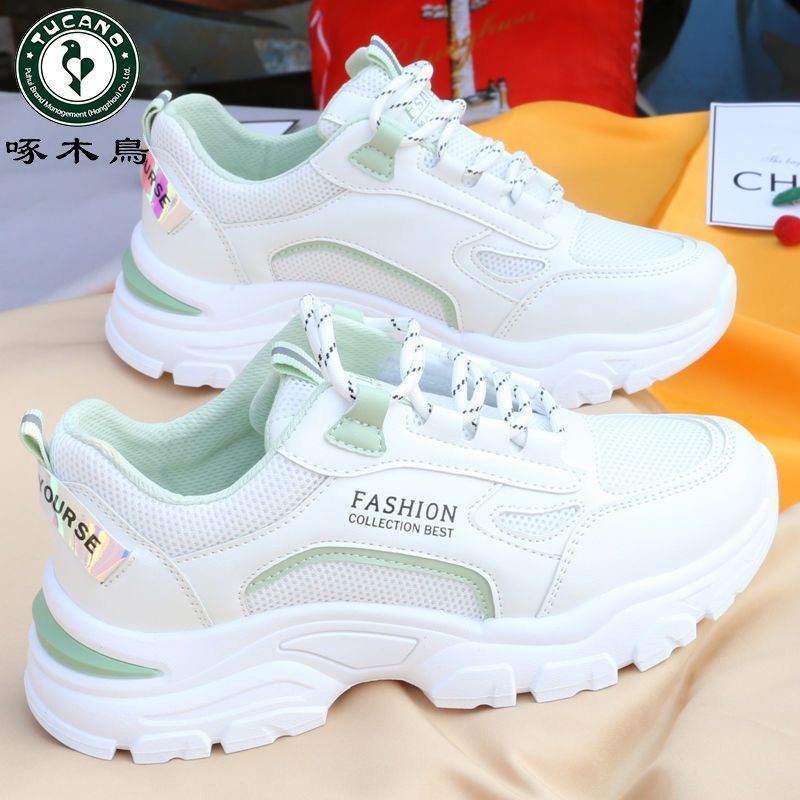 Pájaro carpintero marca estudiante papá zapatos mujer verano nuevo todo-fósforo amortiguador zapatos deportivos antideslizantes transpirables zapatos para correr marea