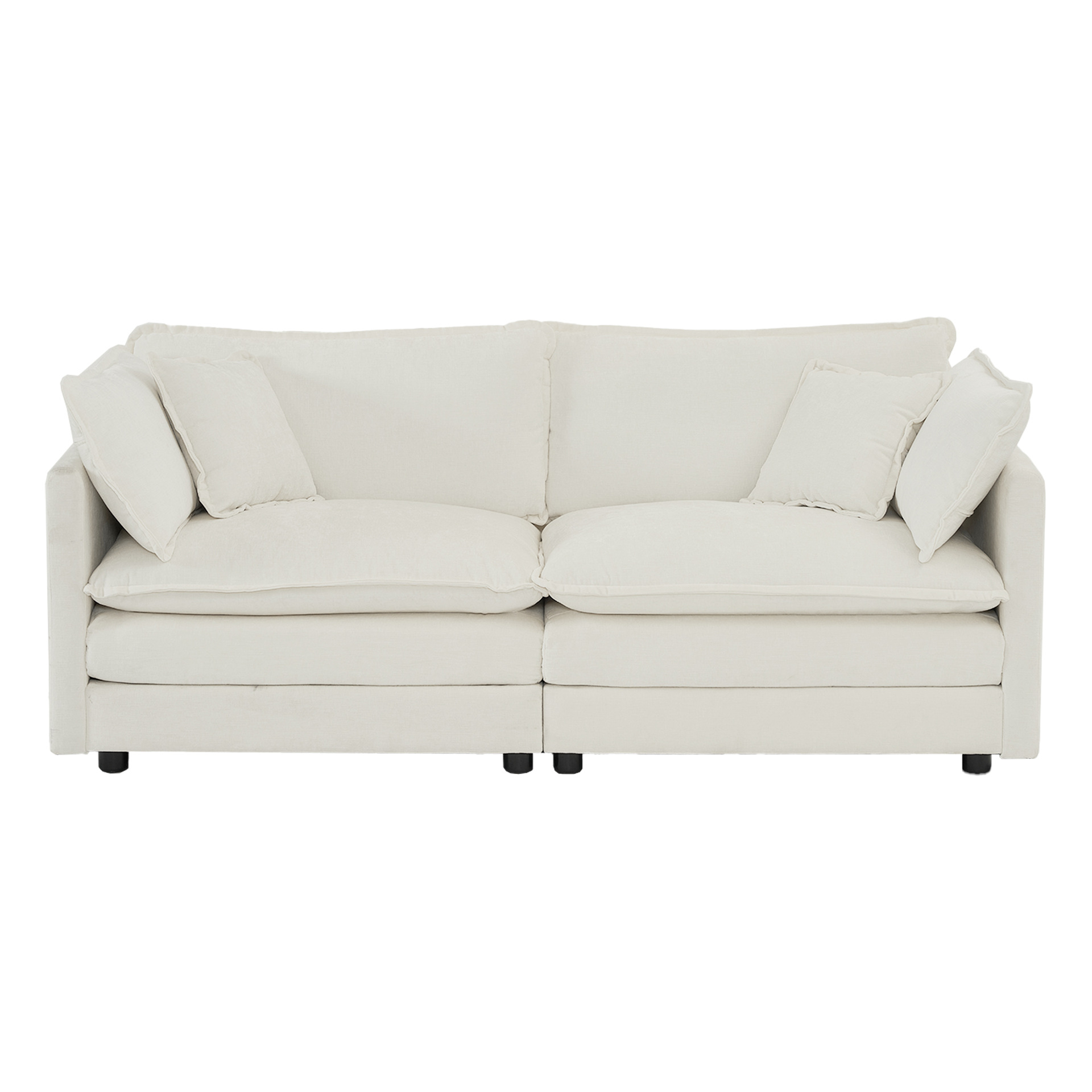 Sofá nórdico minimalista lujoso sofá balcón sala de estar pequeño sofá de tela doble sofá multifuncional trailera sofá image 4