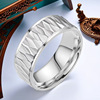 Fashionable design ring stainless steel, universal jewelry for beloved, accessory, suitable for import, trend of season, wholesale