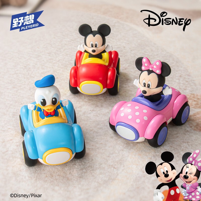 Disney Mickey Assembled Inertia Racing Car Children's Educational Engineering Vehicle Boys Girls Car Toy