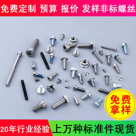 厂家批发供应 不锈钢非标准件 紧固件非标准件 内六角螺栓
