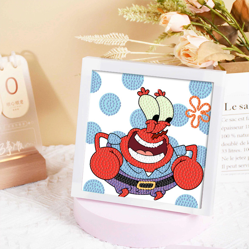 Diamante infantil DIY hecha a mano con material de marco paquete de dibujos animados Sanliou pegatinas de diamante regalo al por mayor pinturas de mampostería