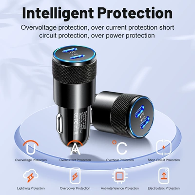 Dual Pd Aluminum Alloy Small | Mobil şarj cihazları