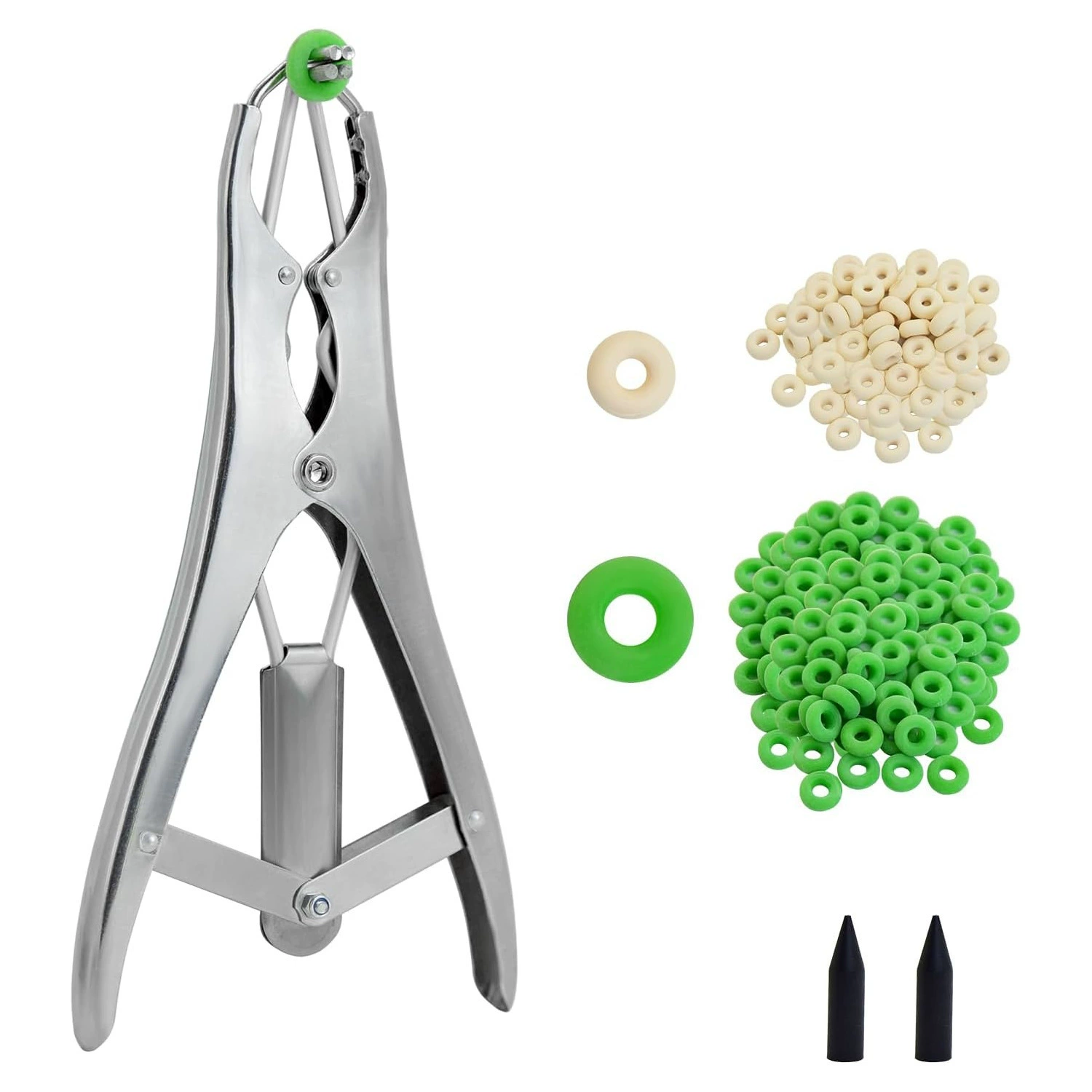 Ветеринарное кольцо для обрезки хвоста для свиней и овец, эластичные плоскогубцы из сплава, плоскогубцы для обрезки хвоста поросенка, кольцо для безкровной кастрации крупного рогатого скота и овец