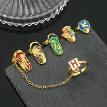 欧美影视周边魔法学院哈利波特指甲戒指套装饰品