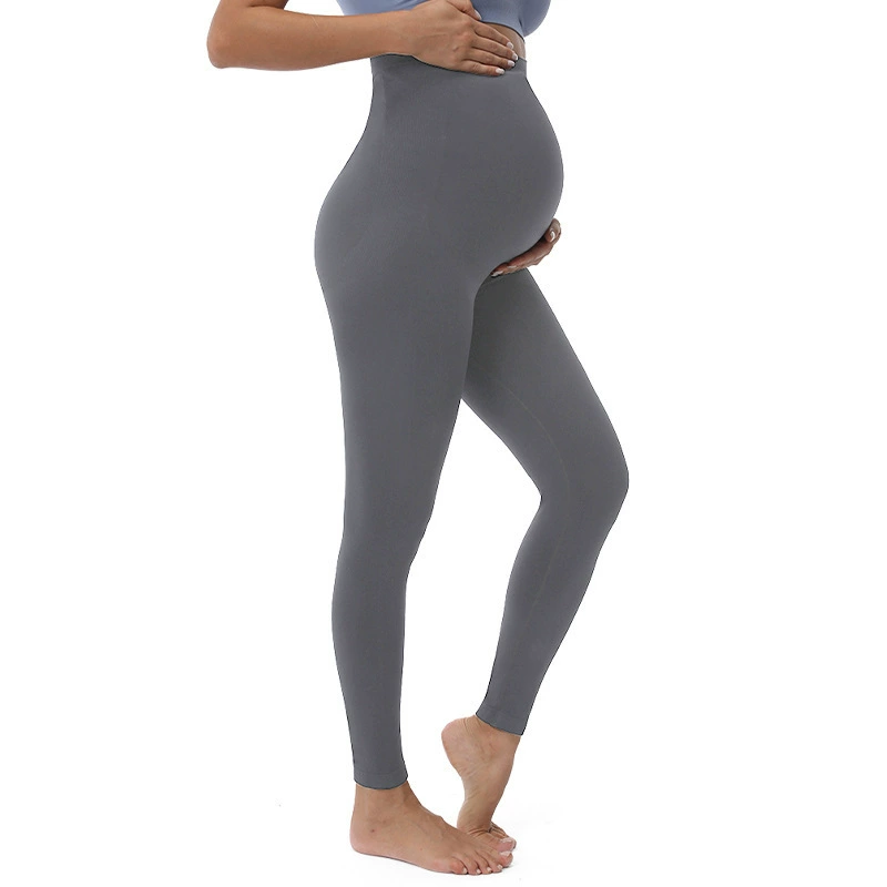 Comfortable leggings for pregnant, base thin yoga clothing, underwear for hips shape correction with belly support, trousers, tight