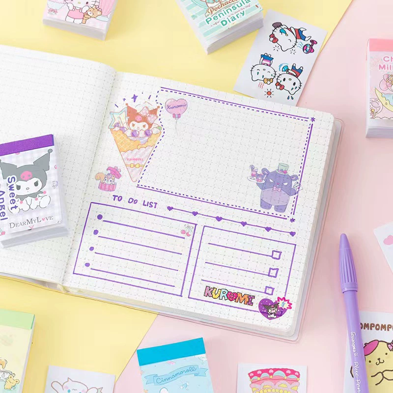Cartoon children's sticker, small stickers, scheduler