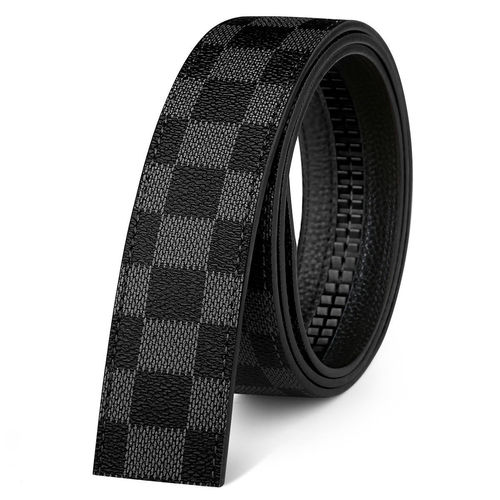 (Loss-making volume) Belt Men's Automatic Buckle Casual Card Slot No Buckle Pants Belt Youth Bare Skin Men's Genuine Leather Belt 