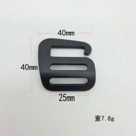 厂家批发箱包手袋五金9字铝扣日字扣9字钩目字扣铝合金扣6字扣