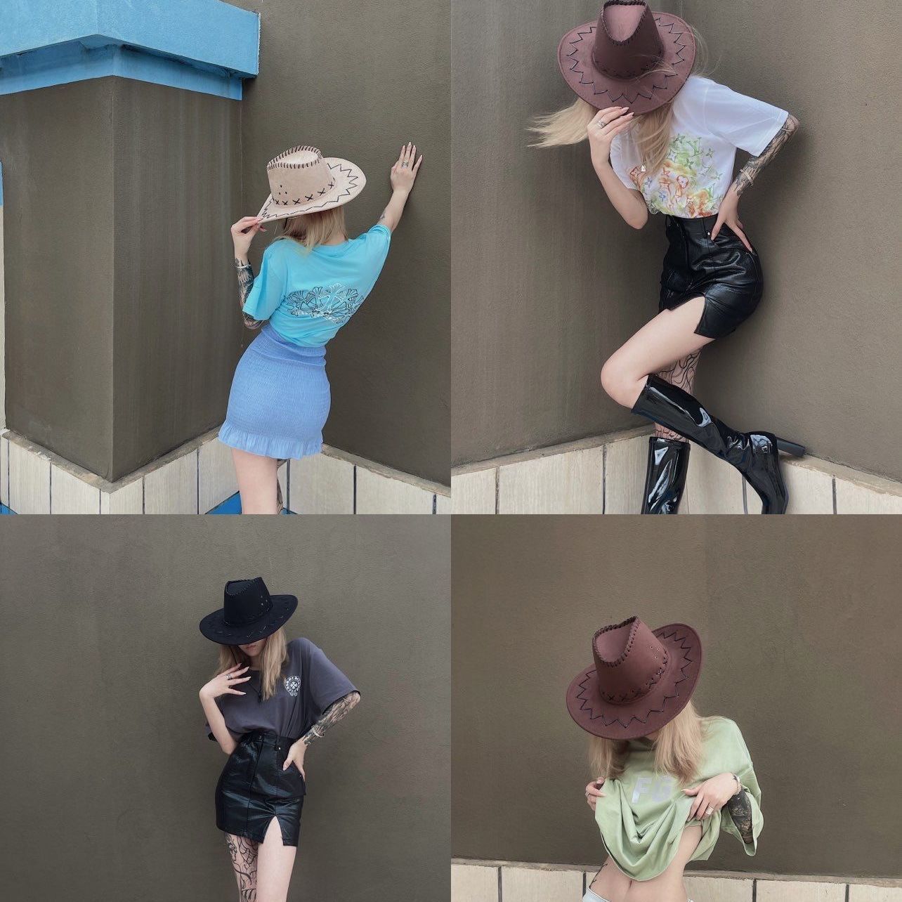 Sombrero de mezclilla occidental sombrero de sol de playa hombres y mujeres Xinjiang pastizales ala grande sombrero superior niños americanos todo partido Amazon