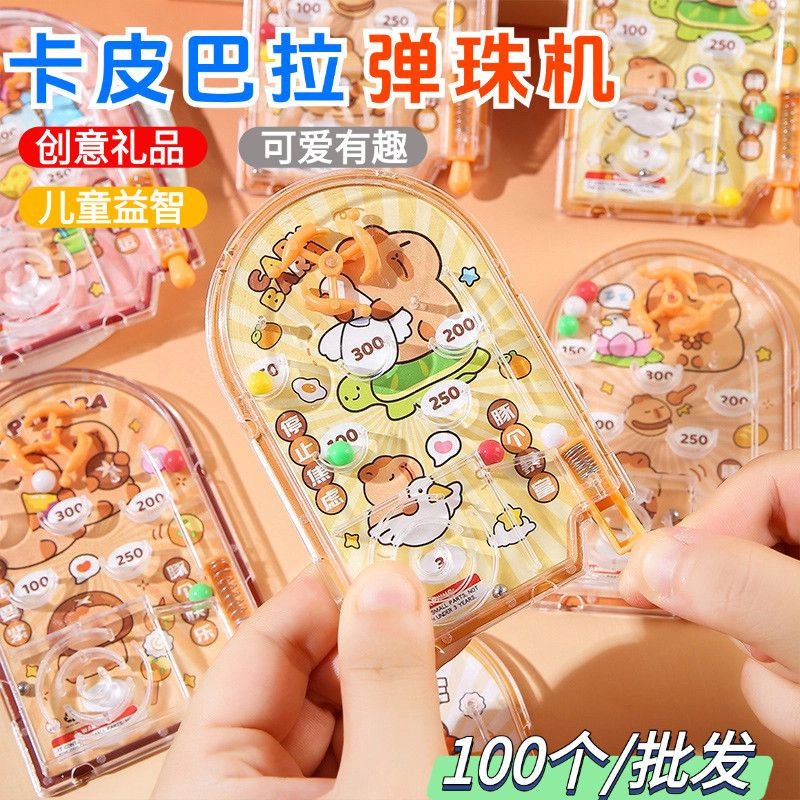 Creative Kidsren's Pinball Game Pinball Game Cartoon Handheld Game Console Toy Ejection Scoring Machine Leisure Gift
