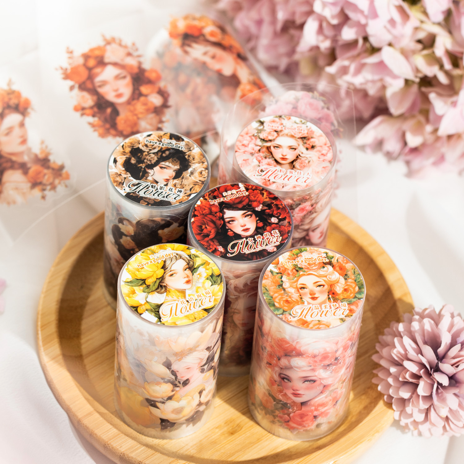 A beautiful day of PET Tape Tape Flower God Related Series Flower…
