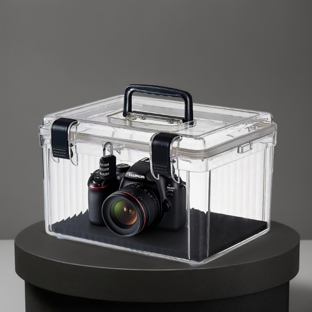 收纳盒塑料专用电子拍摄摄影器材单反相机镜头除湿防霉密封透明