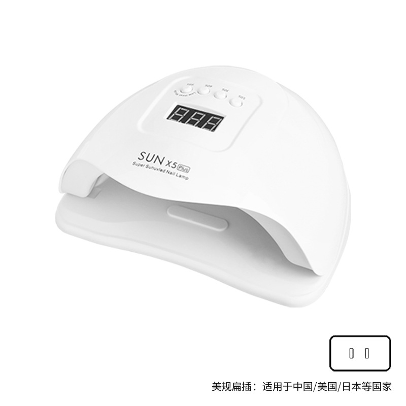 Transfronterizo sunx5plus máquina de tratamiento de luz de uñas luz de secado rápido 120w máquina de curado de uñas luz de uñas no mano negra