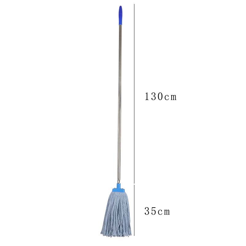 Mopo de alambre de algodón de acero inoxidable barra de empalme de acero inoxidable casa hotel escuela engrosado 450 gramos cabeza de trapo reemplazable