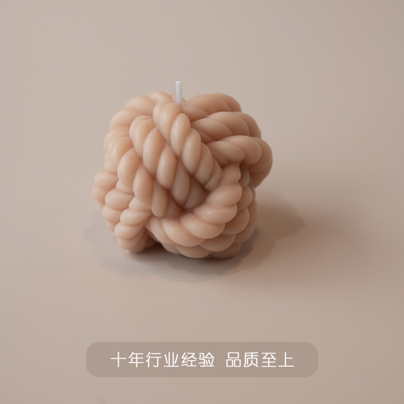 Venta caliente transfronteriza, forma de cuerda, decoración de velas de aromaterapia, diseño para el hogar, venta al por mayor, estilo caliente hecho a mano