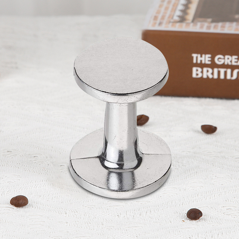 Stainless steel I-shaped double-head coffee powder hammer 53mm espresso tool solid cloth powder hammer tamping hammer