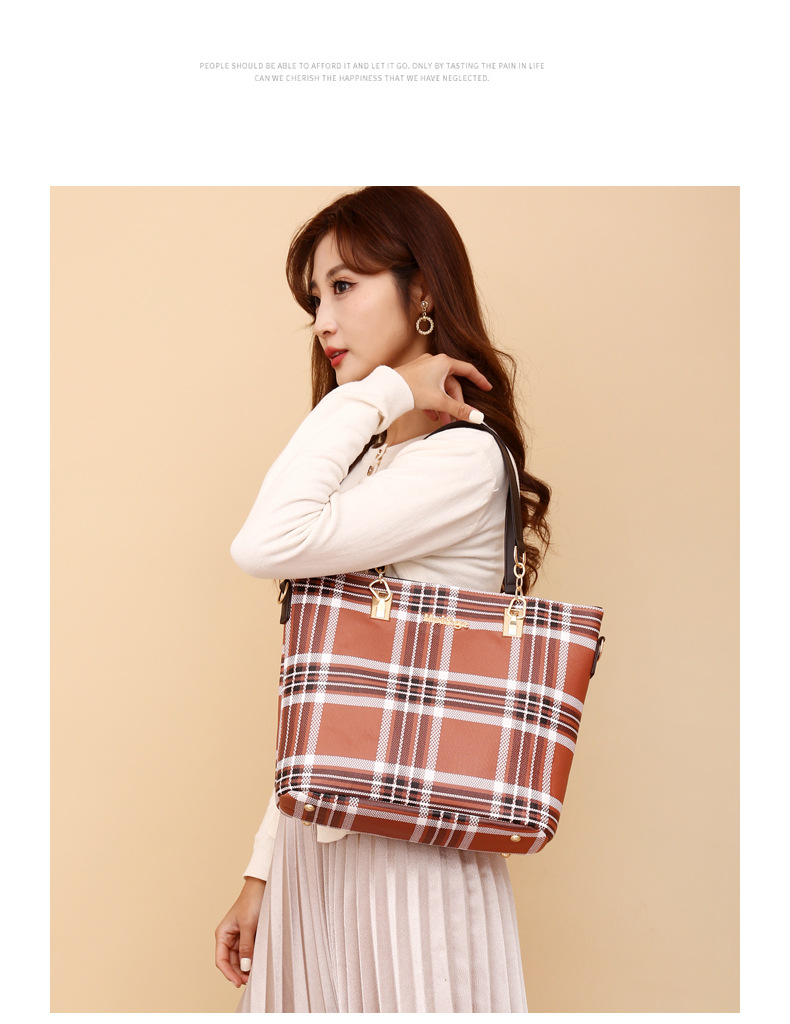 Wholesale of 2024 new styles of European and American retro six-piece single-shoulder bags and hand-carry crossbody bags for foreign trade women's fashion mother-and-child bags undefined