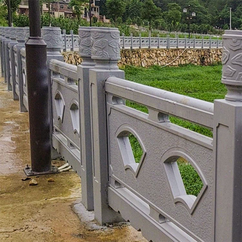 水泥石护栏大理石汉白玉水库堤坝栏杆公园河道景观混泥土围栏