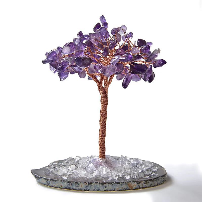 Cross-Border Manufacturer Natural Crystal Fortune Tree Money Bag Tree Fortune Tree Money Tree Business Gifts Handmade Ornaments Cross-Border Manufacturer Natural Crystal Fortune Tree Money Bag Tree Fortune Tree Money Tree Business Gifts Handmade Ornaments