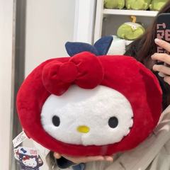 小紅書と同じ赤いリンゴキティ猫ぬいぐるみハローキティ枕人形ギフト用