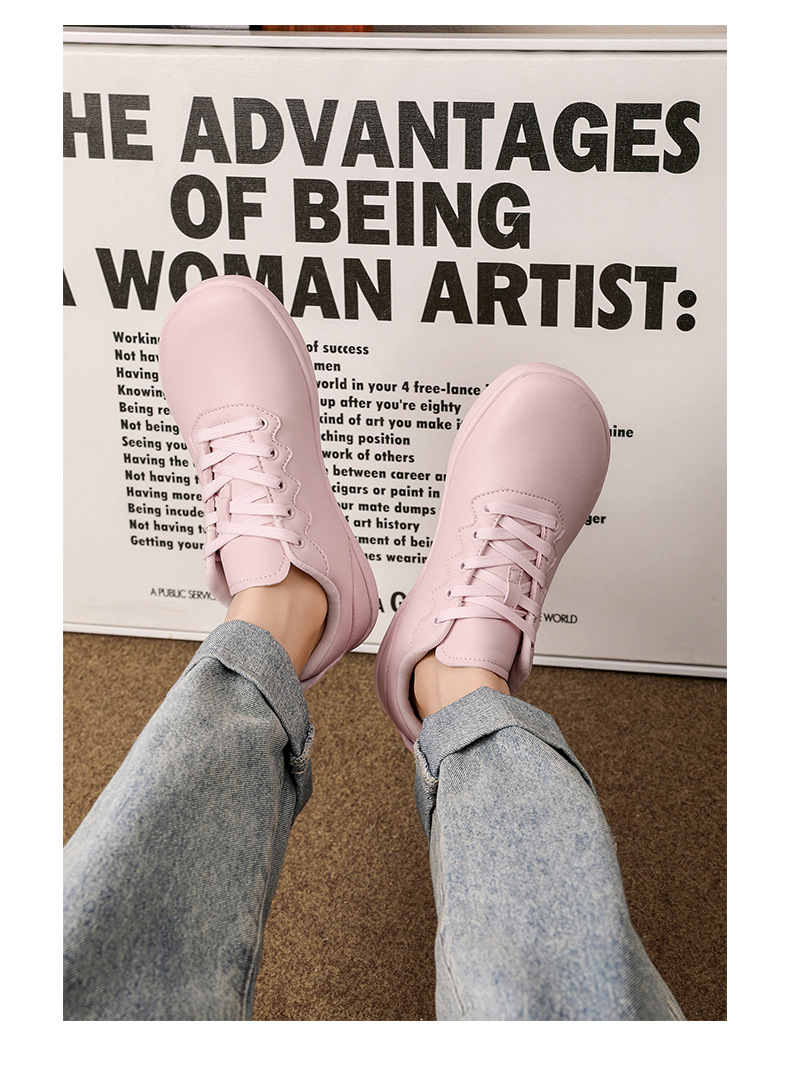 Unisex Barefoot Shoes Wide Toe Lightweight Soft Leather Trainers_voghion.com