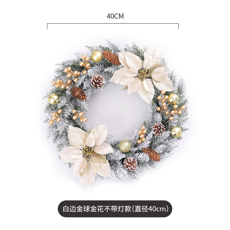 Amazon transfronteriza nueva guirnalda de Navidad 40/50/60cm Garland lugar de Decoración Accesorios guirnalda decoraciones