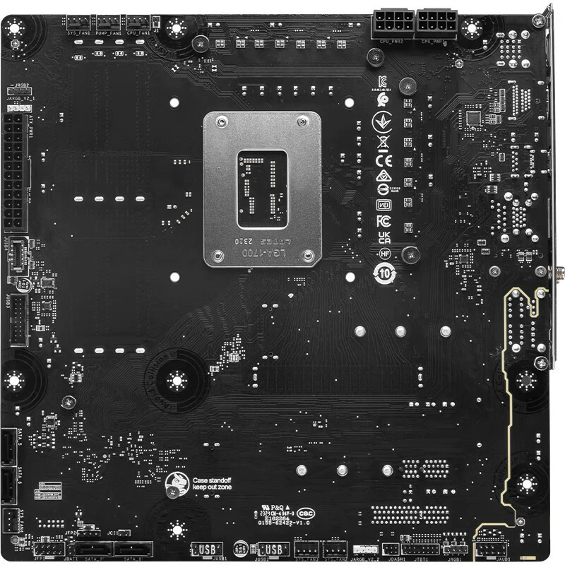 B760M PROJECT ZERO DDR5 Zero WIFI back plug материнская плата поддерживает CPU 14