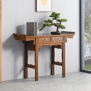 Chicken Wings Wood Furniture All Solid Wood Middle Hall Table Table Chinese Shrine Buddha Table Buddha Table Buddha Table Buddha Shrine Mahogany Banner Case Fragrant Case