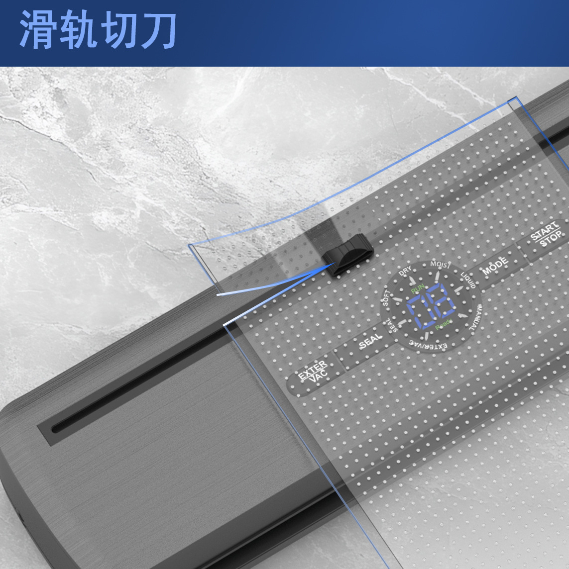 Máquina de sellado de envasado al vacío doméstica pequeña transfronteriza máquina de sellado de plástico máquina de sellado al vacío de mantenimiento fresco