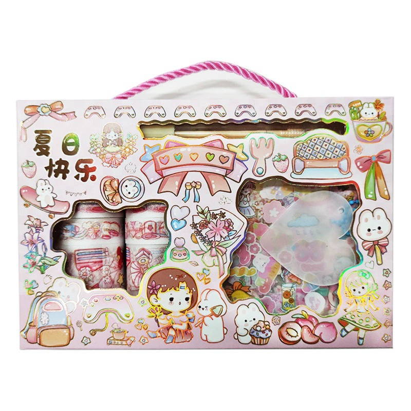 Портативная ручная кассета в штучной упаковке Матовые прозрачные наклейки детские наклейки оценочная карта оценочная табличка костюм с разделочным ножом