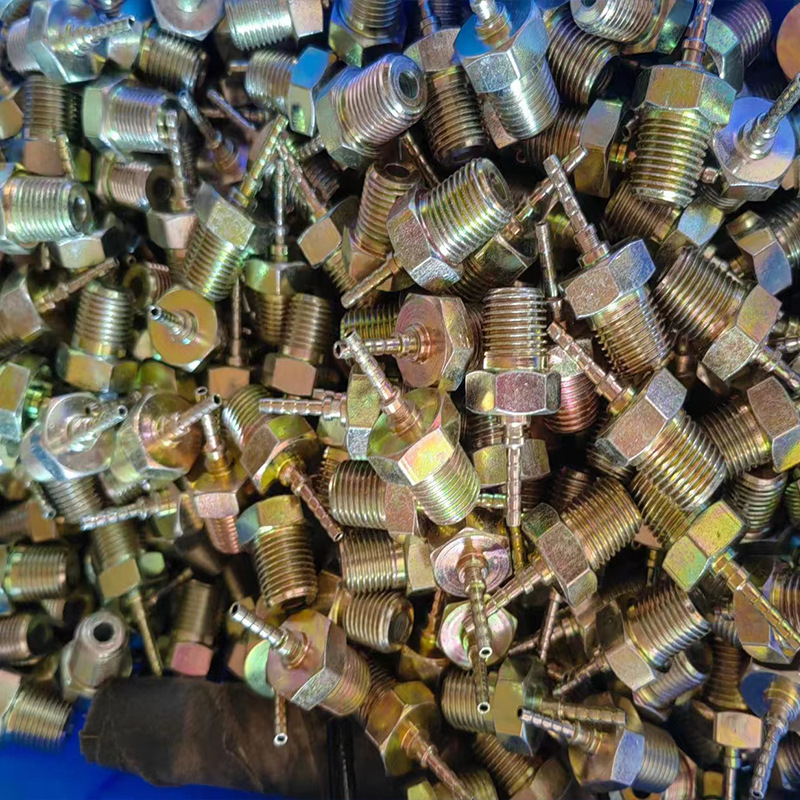 厂家生产碳钢扣压接头 煤矿配件胶管接头 碳钢扣压式直通