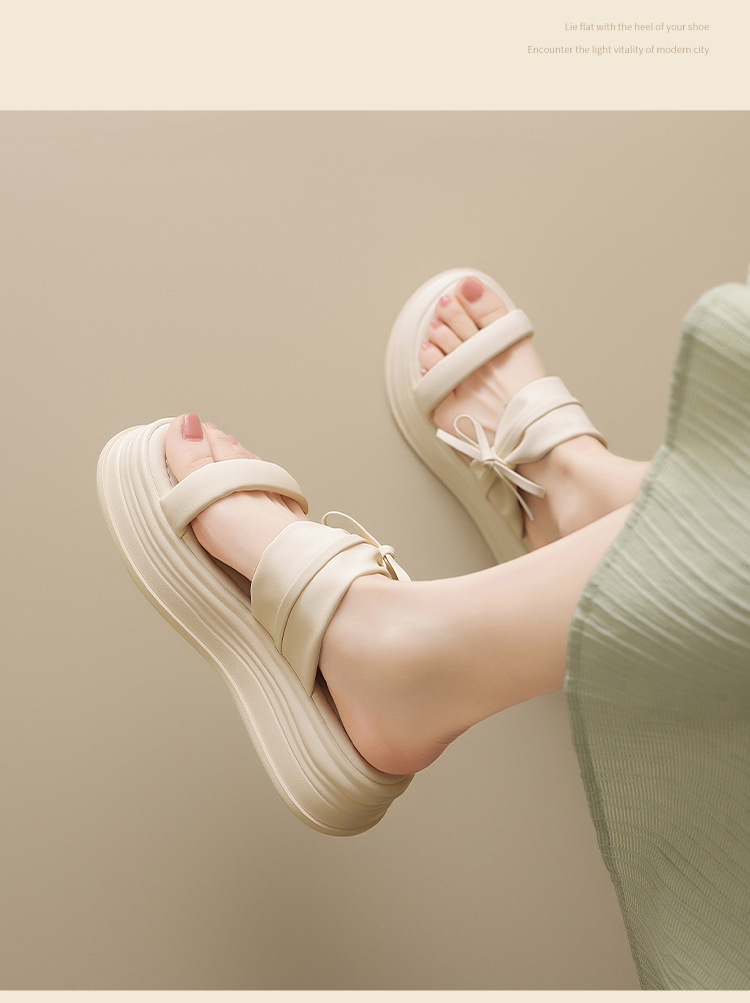 Sandal nữ quai nơ xỏ ngón phong cách tiên nữ — CE19 màu mơ chi tiết 15