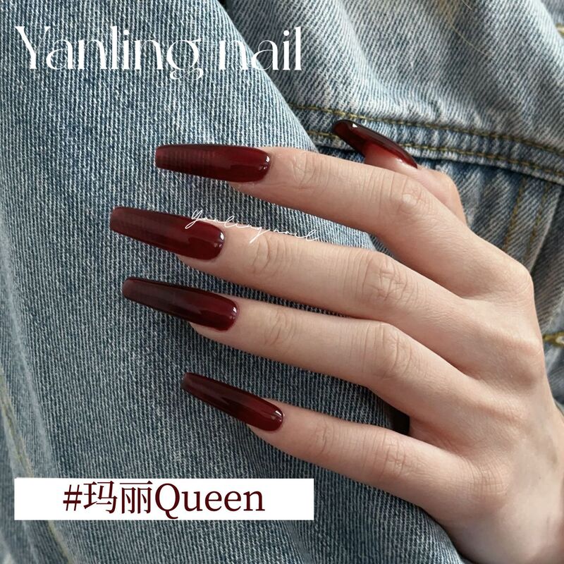 Yanling Red Color-Enhancing Nail Polish Gel, Cherry Wine Red, Ancora Red, Autumn and Winter Color Series, New Year Translucent Red Phototherapy Gel Yanling Red Color-Enhancing Nail Polish Gel, Cherry Wine Red, Ancora Red, Autumn and Winter Color Series, New Year Translucent Red Phototherapy Gel