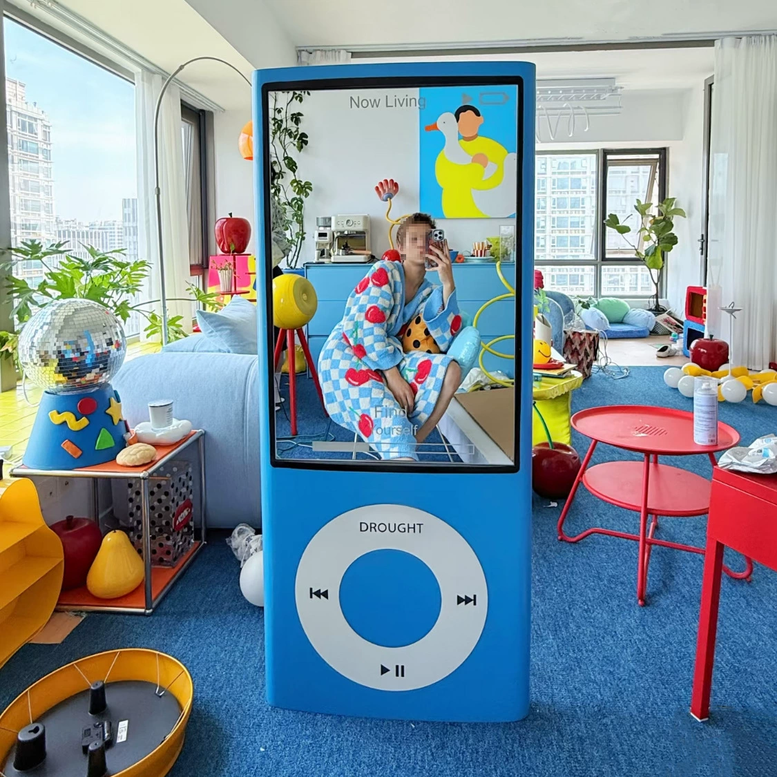 IPod mp3 винтажнй наряд зеркало полное тело дом спальня стационарное стильное зеркало для переодевания домашнего интерьера