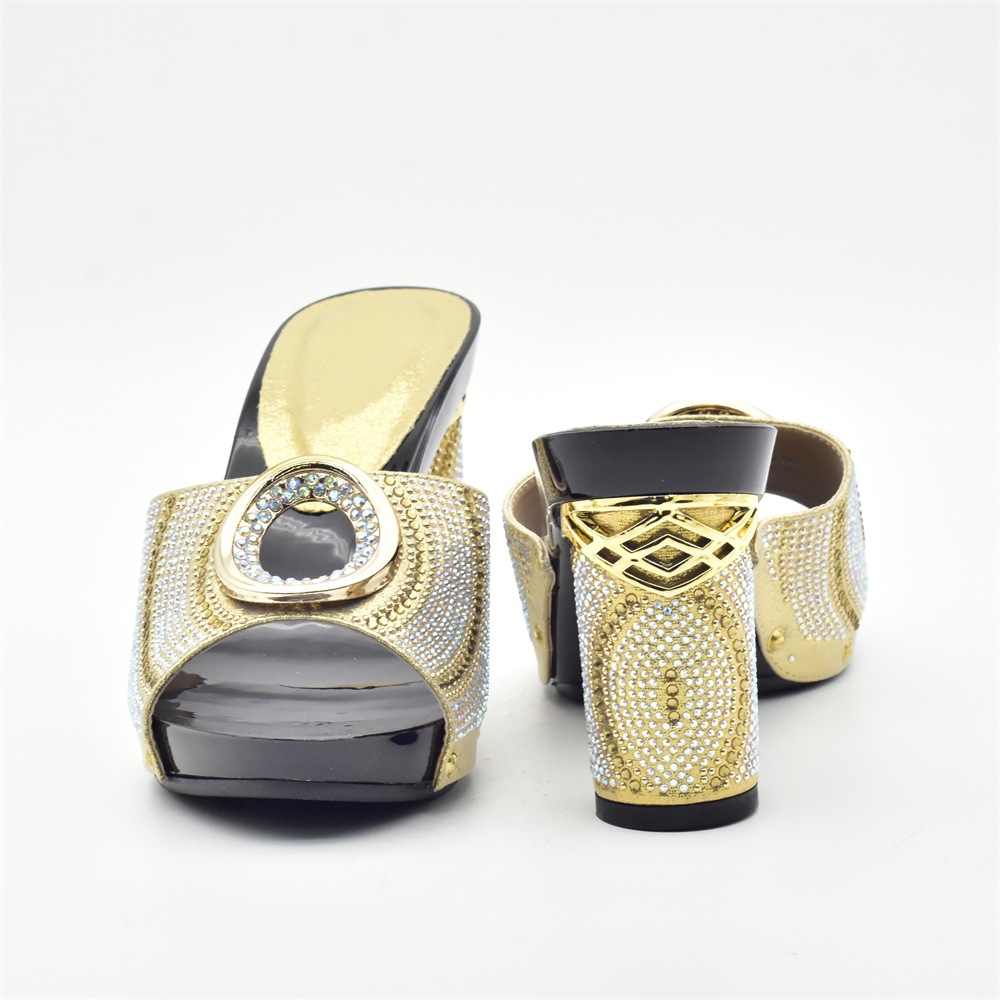Damen Plus Size Mode Diamant Hot Heels Sandalen Hochzeit Party Satchel Party Dinner Set_voghion.com