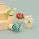 doll house simulation mini potted flower model miniature ornaments scene handmade diy daisy decorations accessories