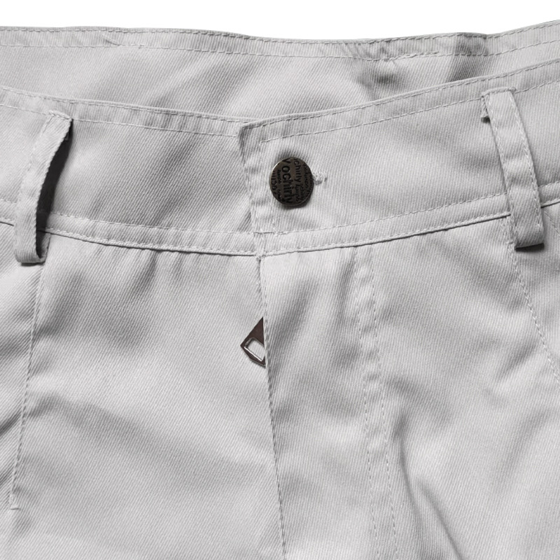 Herren Casual Hosen Arbeitskleidung Sommer Leder Gespleißt Gerade Einfarbig_voghion.com