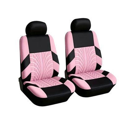 Cross-Border Hot-Selling Tire Pattern Embossed | Seat cushion, seat cover - pink-4-piece-set-double-seat
